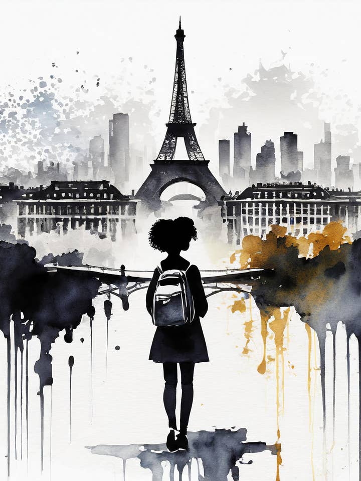 BG Traveler Pigalle Fine Art Grußkarte für den Großhandel von Blacartistry