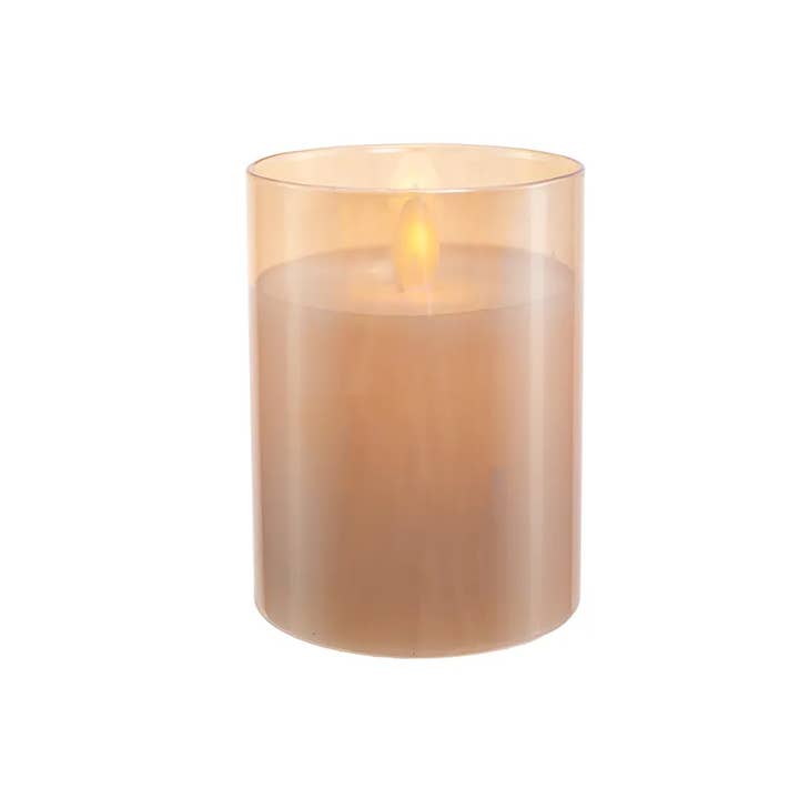Kurt S. Adler, Inc. - Wholesale Flameless Candle - 4"B/O LED FLICKER FLAME CANDLE IN JAR
