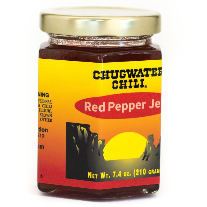 Chugwater Chili Corp – wholesale Sylt/gelé – 7,4 oz Chugwater Chili röd paprika gelé1