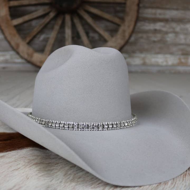 Willow Lane Hat Co. - Vente Accessoire pour chapeau – femme - Bandeau de chapeau à strass Bling - The Monroe6