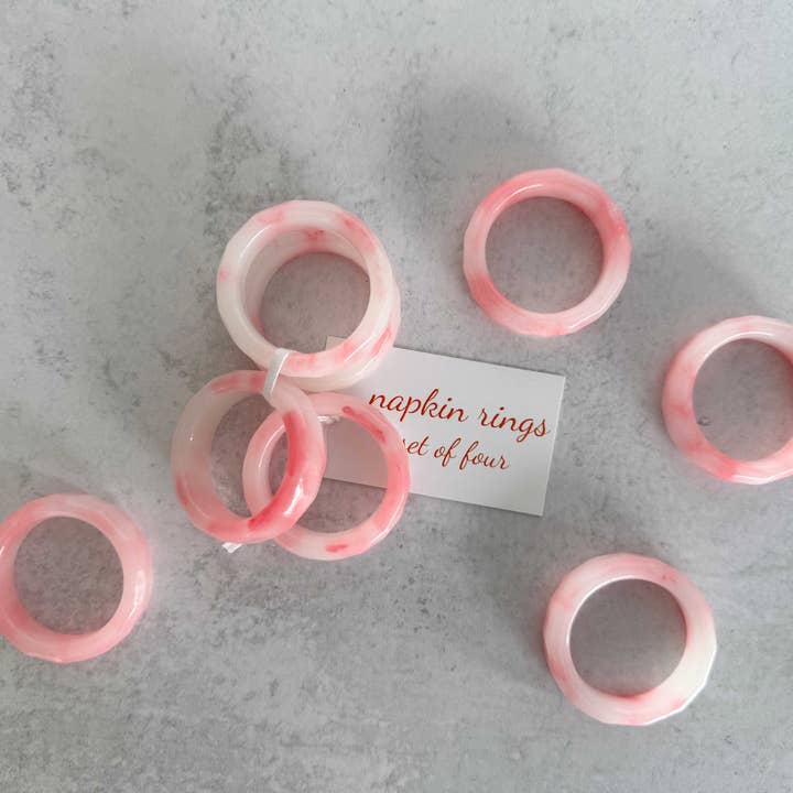 Dot and Army - Wholesale Napkin Ring - Sherbet Napkin Rings, set of four