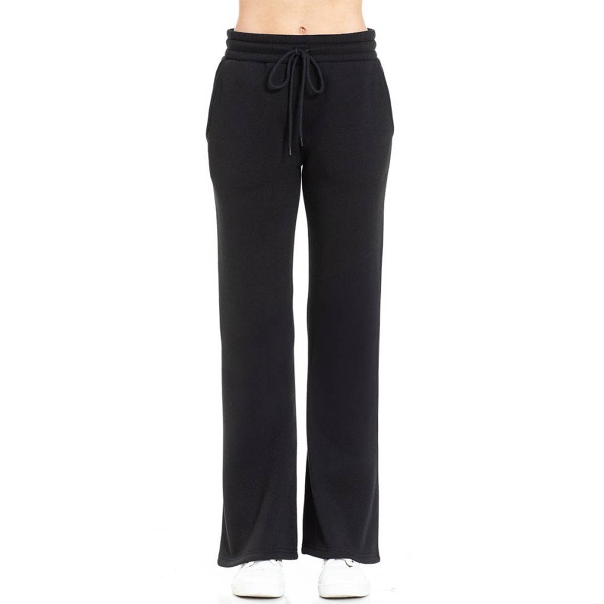 UP CLOTHING - Wholesale Athletic Sweatpants/Joggers - Women's - FLEECE BOOTCUT PANTS SIDE POCKETS AND DRAWSTRING5