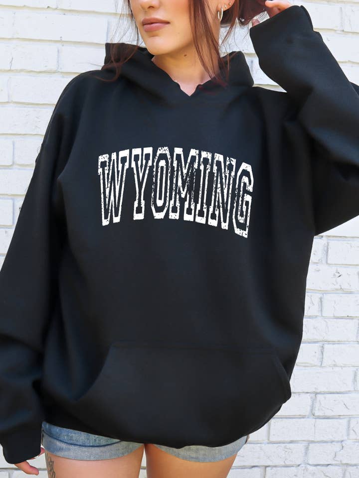 Wyoming State Kapuzenpulli für den Großhandel von Desert Raine