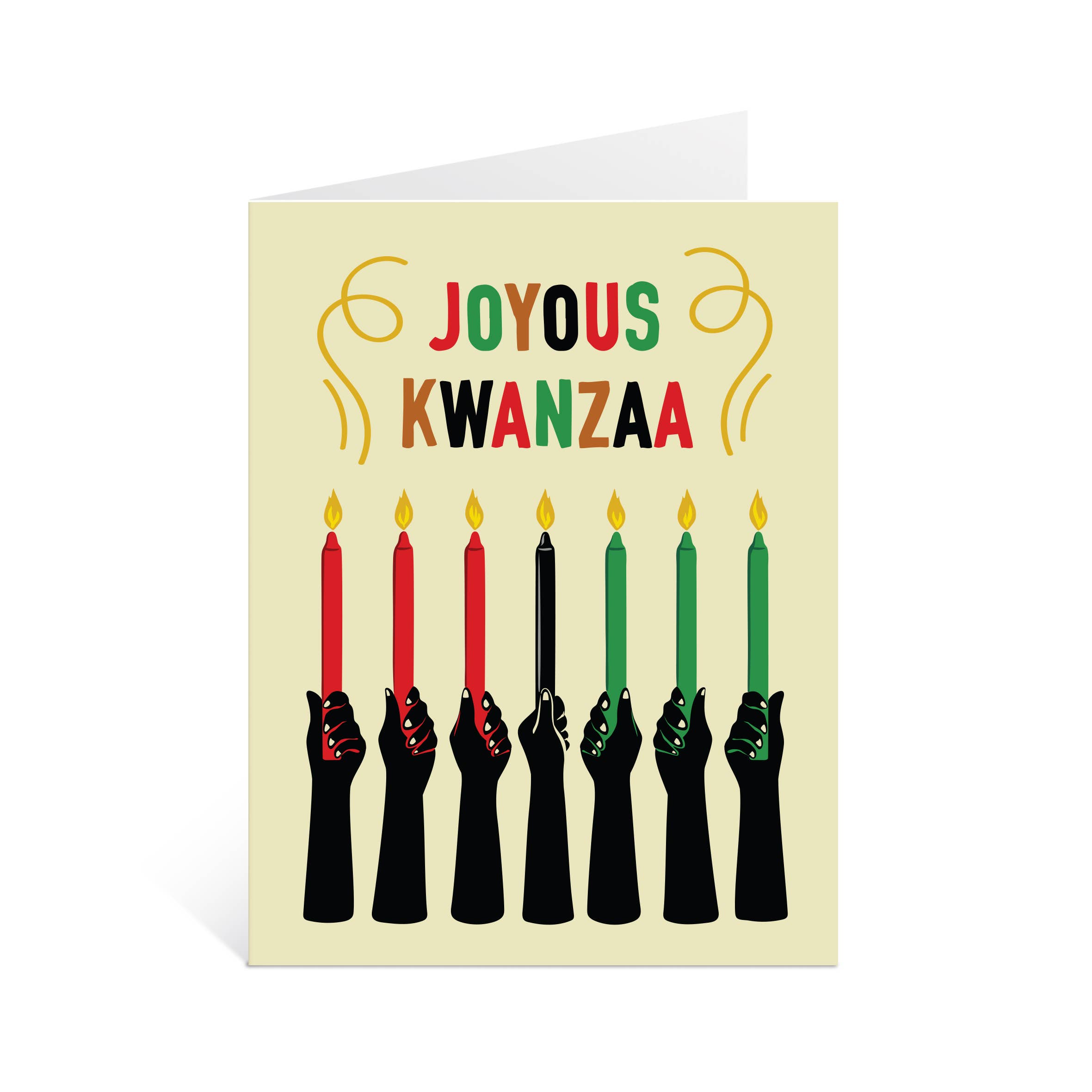 Lucy Loves Paper - Wholesale Kwanzaa Card - Joyous Kwanzaa Card - illustrated holiday card2