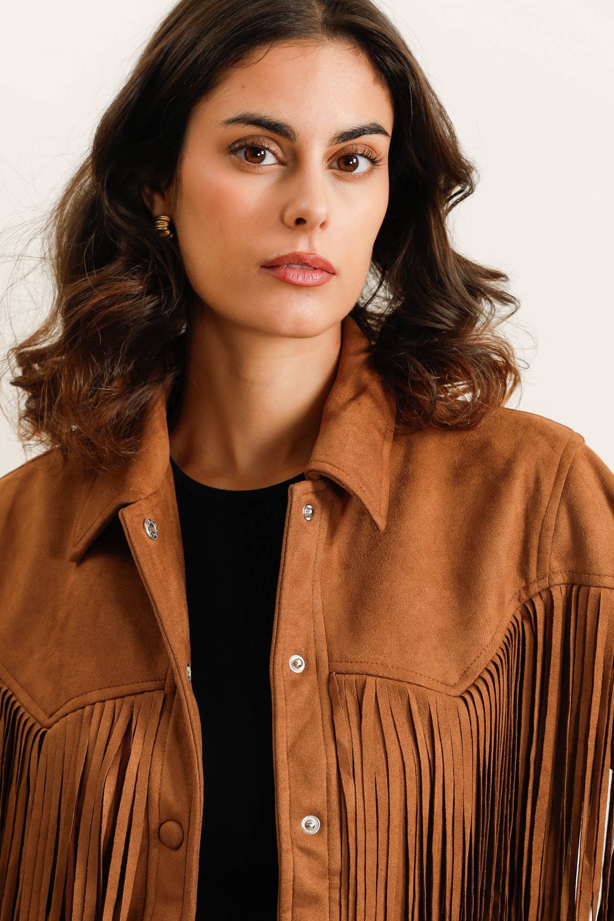 Daphnea - Wholesale Jacket - Women's - 5956 FRINGED JACKET1