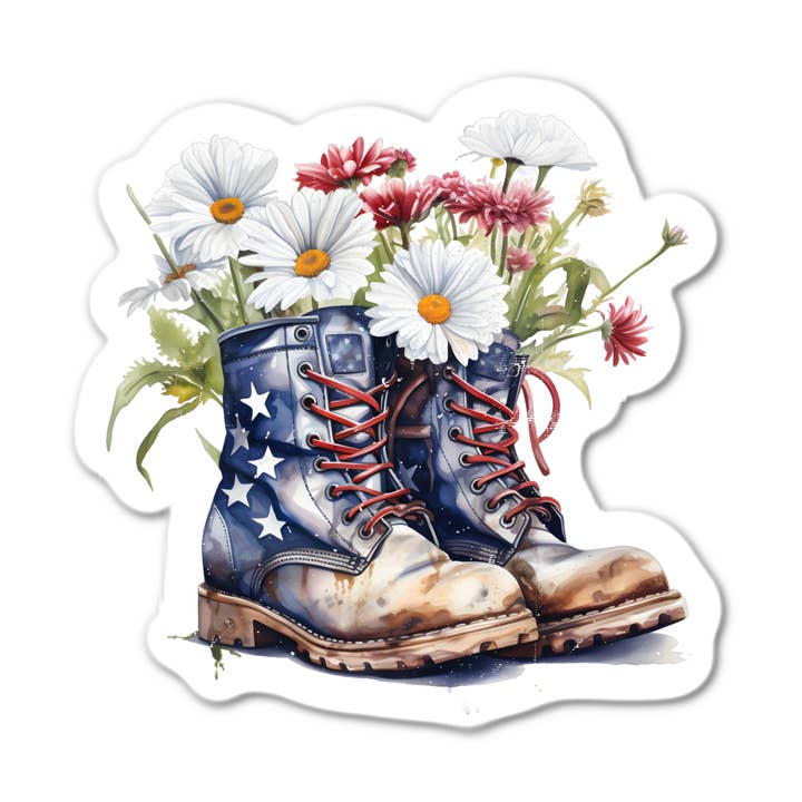 Veteran Boots Sticker for wholesale by Stick-It Expressions