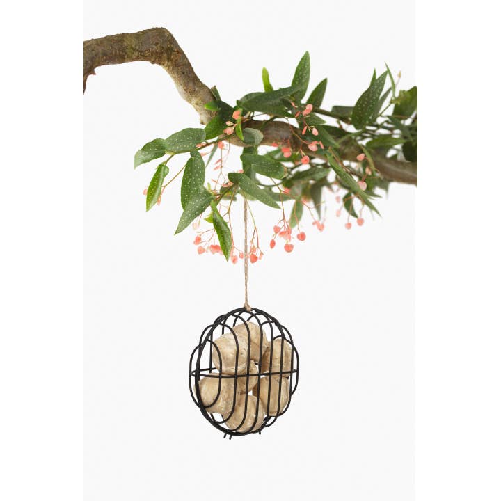 SingingFriend - Vente Mangeoires pour oiseaux - Mangeoire à oiseaux en métal Hello Bobbie