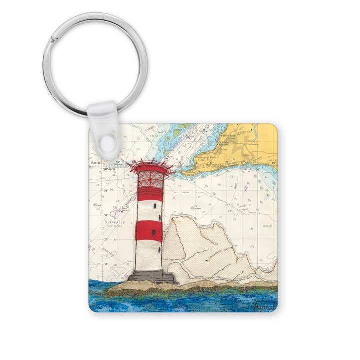 Hannah Wisdom Textiles – wholesale Keychain – Unisex – The Needles Isle of Wight keyring