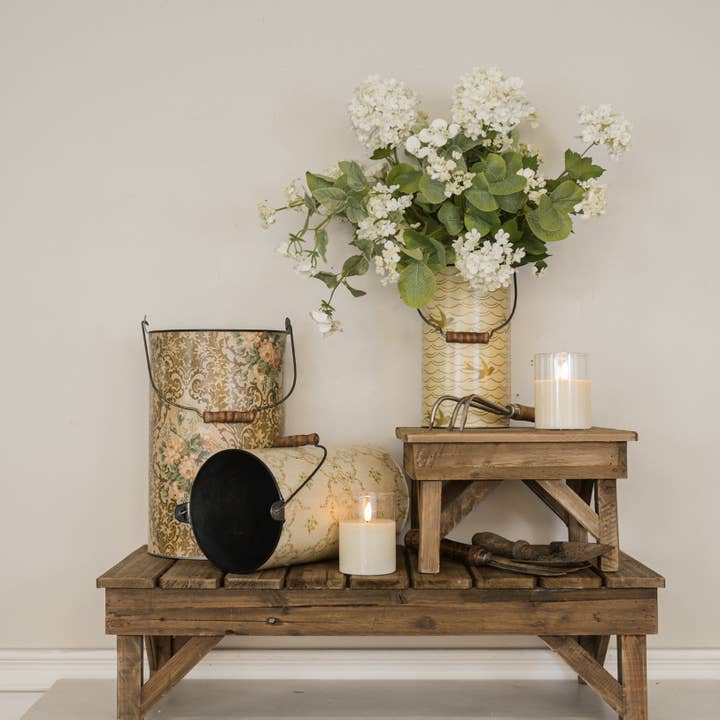 Ragon House - Wholesale Bucket/pail - SET/3 TRANQUIL EVENINGS METAL BUCKETS1