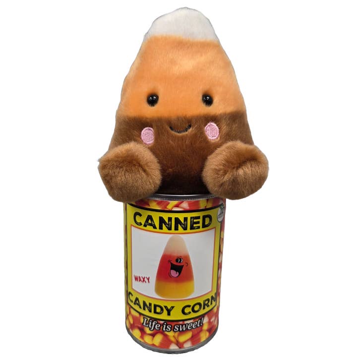 Canned Gifts - Wholesale Stuffed/Plush Toy - Kids & Baby - Canned Candy Corn - Plush Gift in Can w/Jokes Halloween Fall3