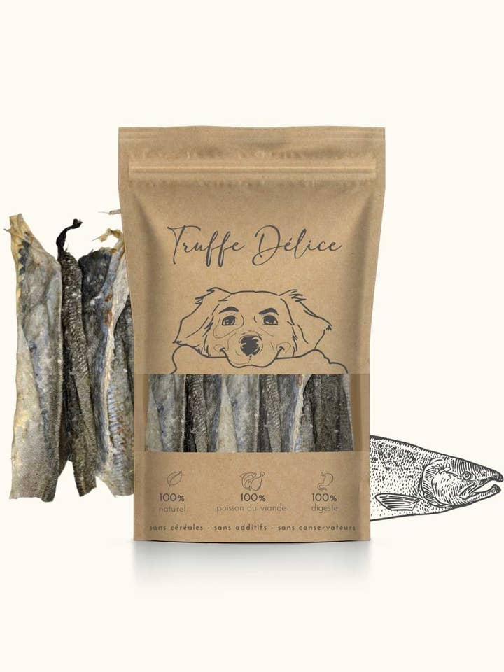 Zalmhuiden voor honden voor wholesale door Truffe Délice