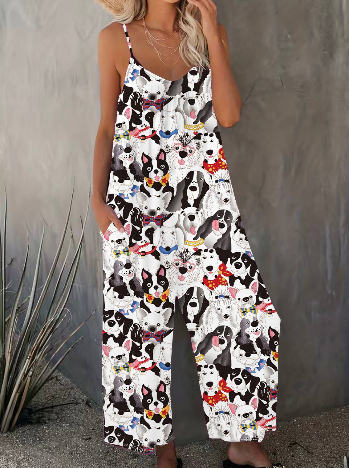 Rosa Clothing - Wholesale Jumpsuit - Women's - Western Ranch Rodeo & Others Graphic Jumpsuit6