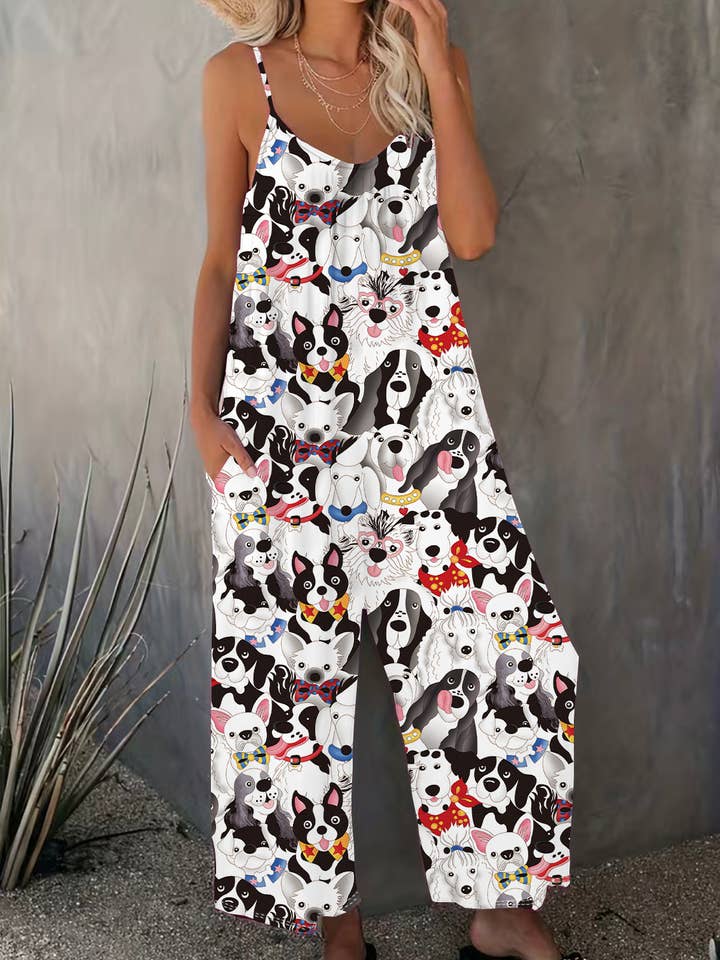 Rosa Clothing - Wholesale Jumpsuit - Women's - Western Ranch Rodeo & Others Graphic Jumpsuit6