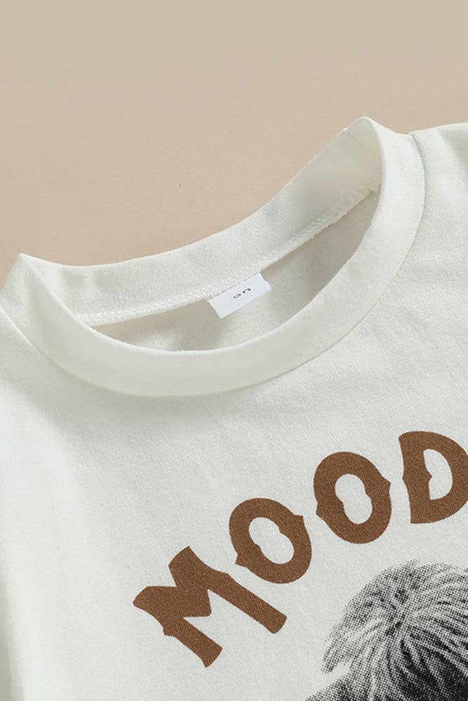 UNISHE - Vente Ensemble haut et pantalon – enfant - Ensemble de 2 pantalons et hauts évasés à pompons pour enfants BDR0092