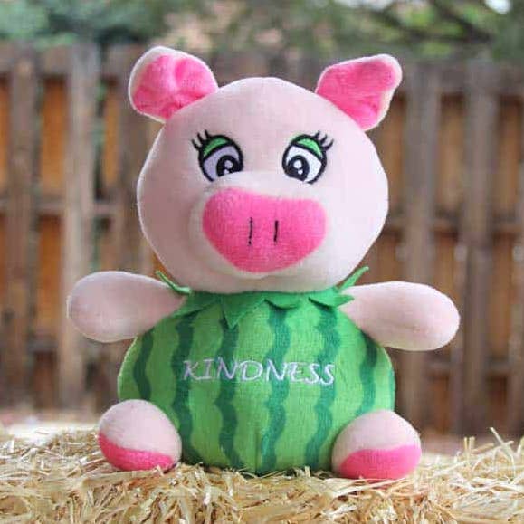 Kindness: The Watermelon Pig Plush for wholesale by New Day Gifts