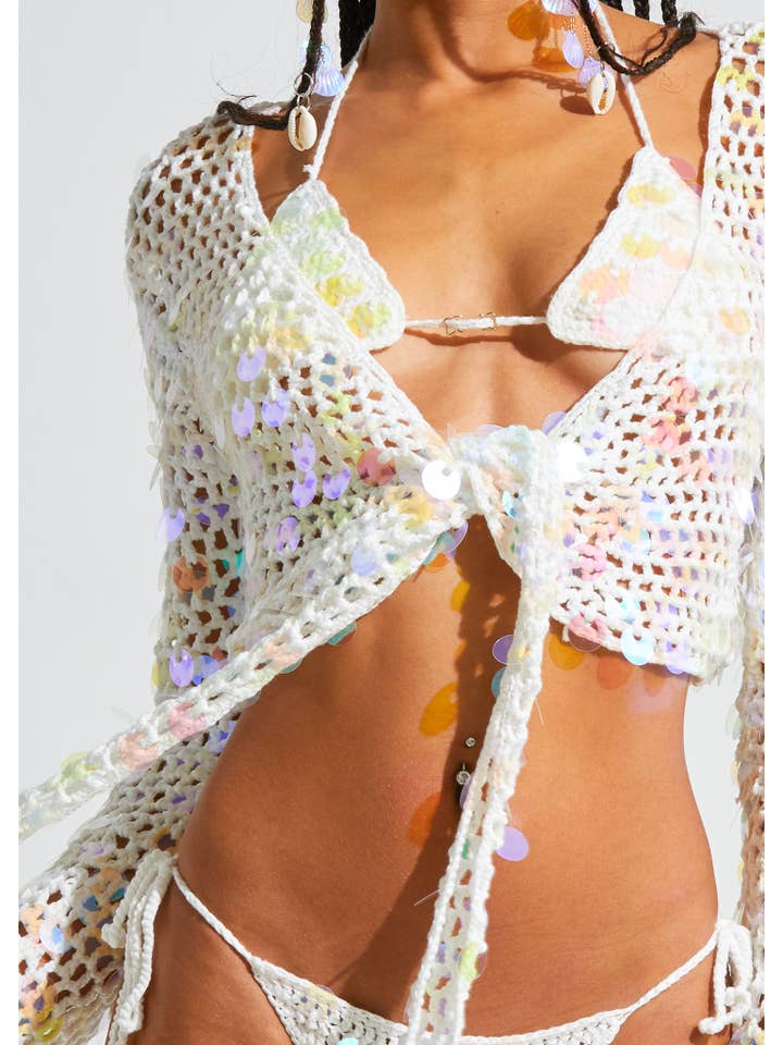Sparkl - Wholesale Blouse - Women's - Kalani Tie Top