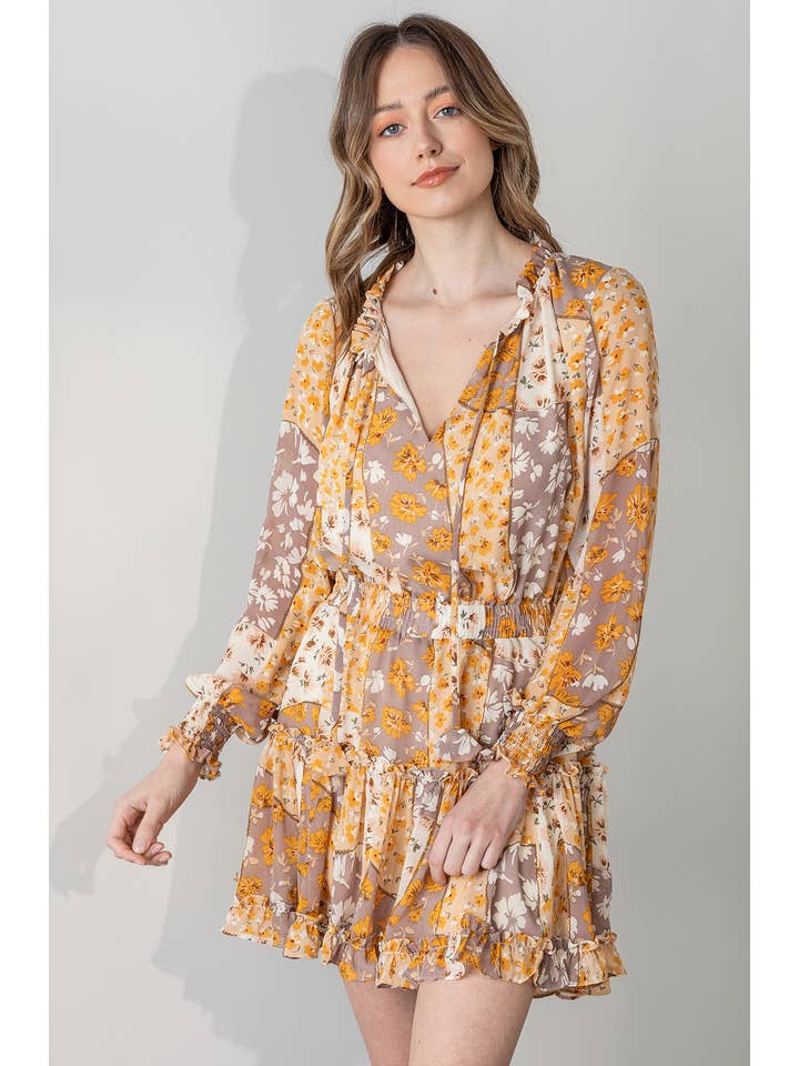 Gypsie Jane - Wholesale Dress – Women's - Floral chiffon mini dress7