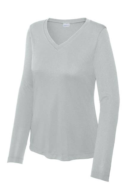 Forever11 – Engroshandel Sportstop – til kvinder – Sport-Tek Dame Langærmet PosiCharge Competitor V-hals10