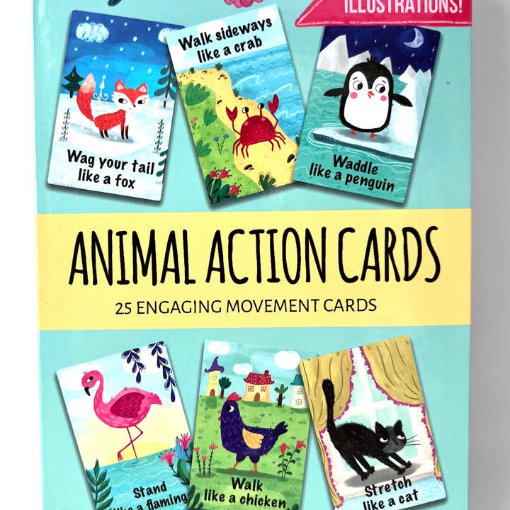 Dierenactiekaarten. Bewegingsspel voor kinderen Grofmotorische activiteit voor wholesale door Creative Mango