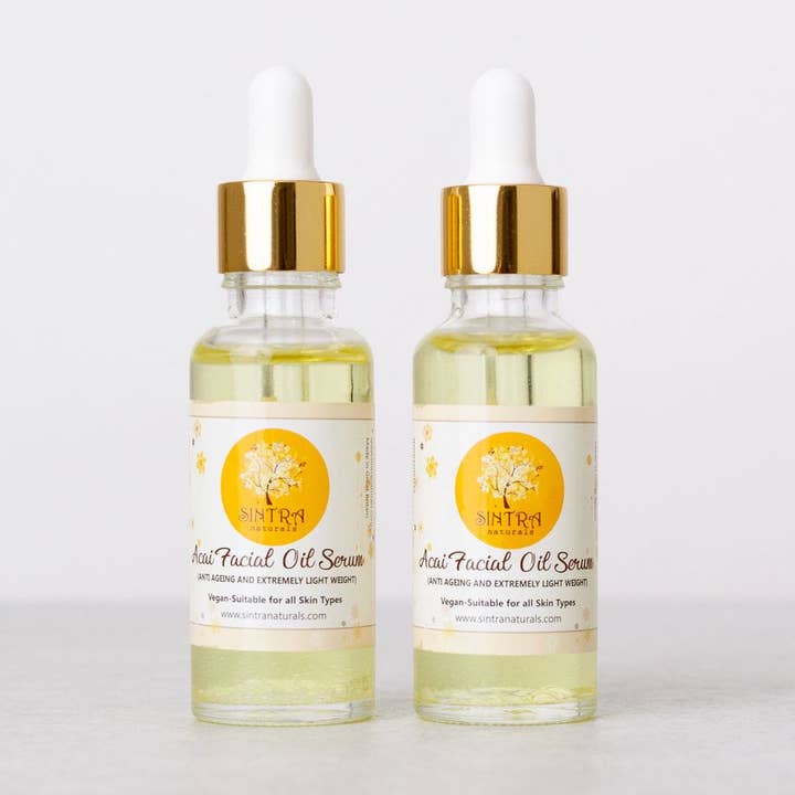 Acai Facial Oil Serum for wholesale by sintra naturals