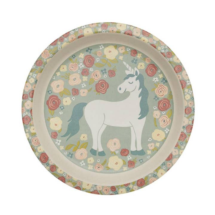 Bamboo Mini Plate | Unicorn for wholesale by Sugarbooger by Ore’ Originals