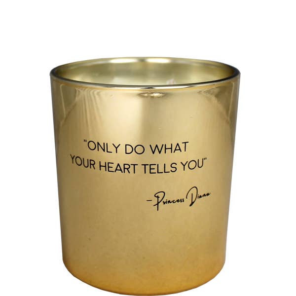 BOUGIE AU SOJA - NE FAIS QUE CE QUE TON CŒUR TE DIT pour la vente par My Flame Lifestyle