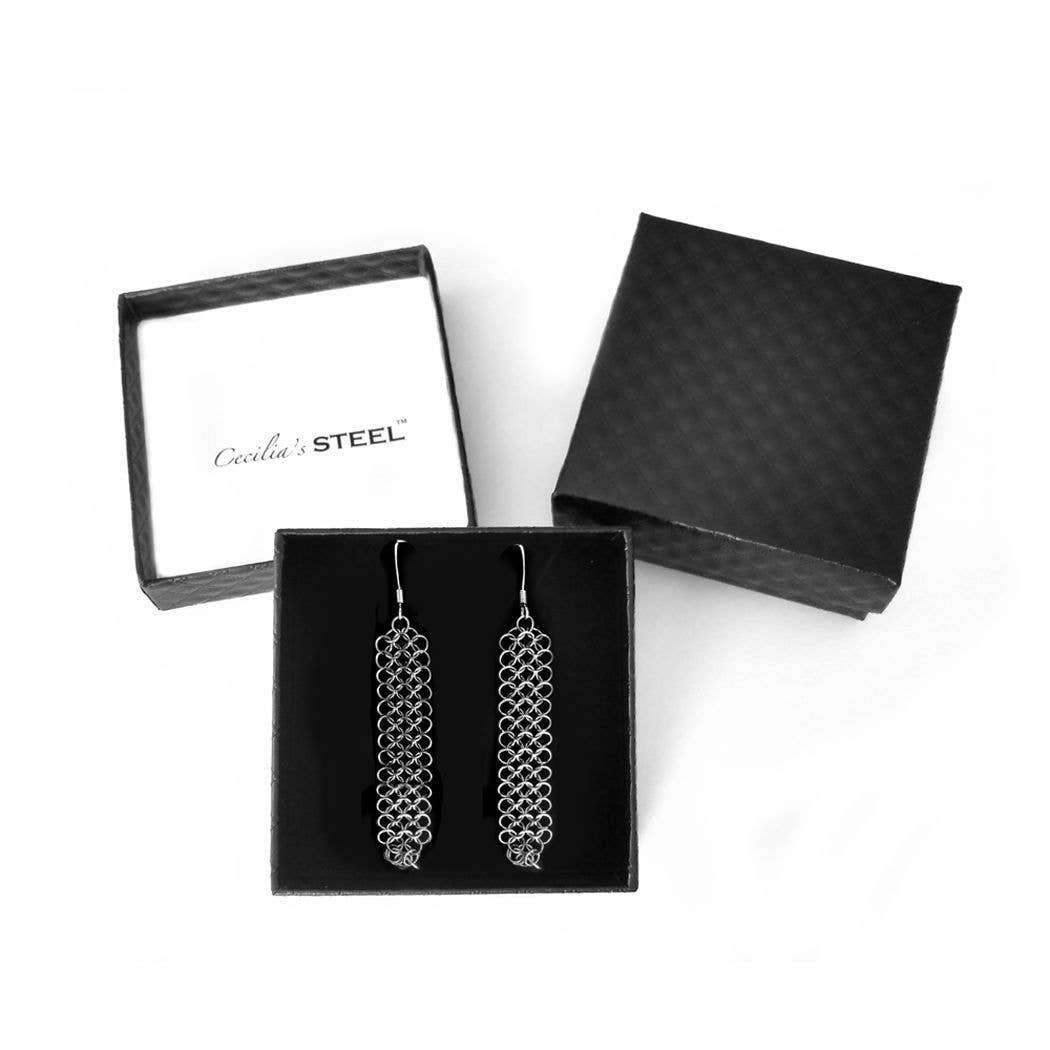 Cecilia's Steel - Wholesale Dangle Earrings - Elegance Earrings1