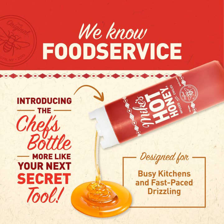 Mike's Hot Honey - Wholesale Honey - Mike's Hot Honey | Original | Chef's Bottle | 4 x 24 oz 3