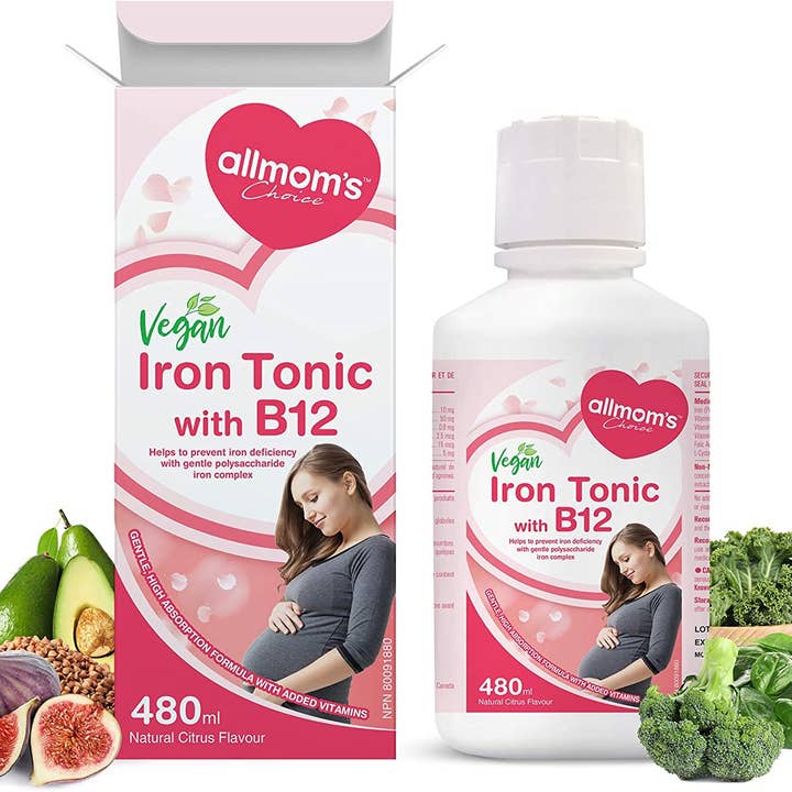 Ferro Líquido Vegan Vegan Allmom+Suplemento B12 por atacado de Allmom’s Choice