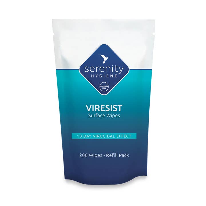Viresist 10 Day Protection Wipes Refill Pouch for wholesale by Serenity Hygiene