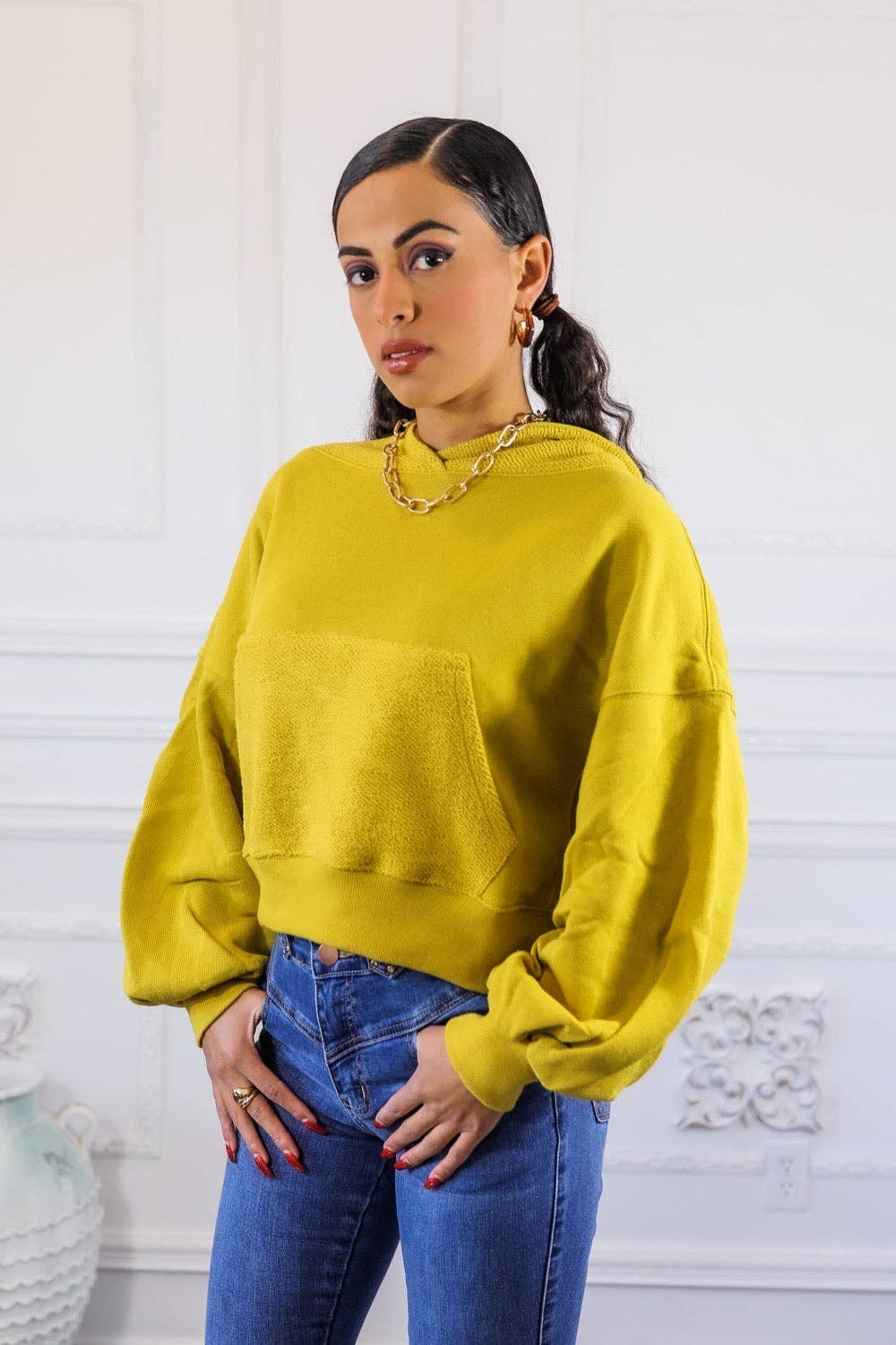 SurelyMine - Wholesale Hoodie - Women's - French Terry Kangaroo Pocket Hoodie6