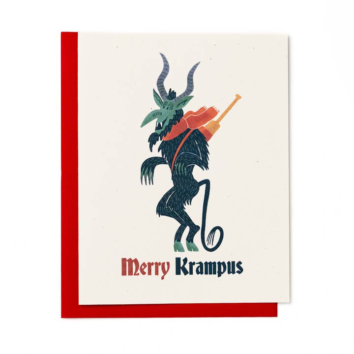 Merry Krampus kort for engroshandel hos Culture Flock