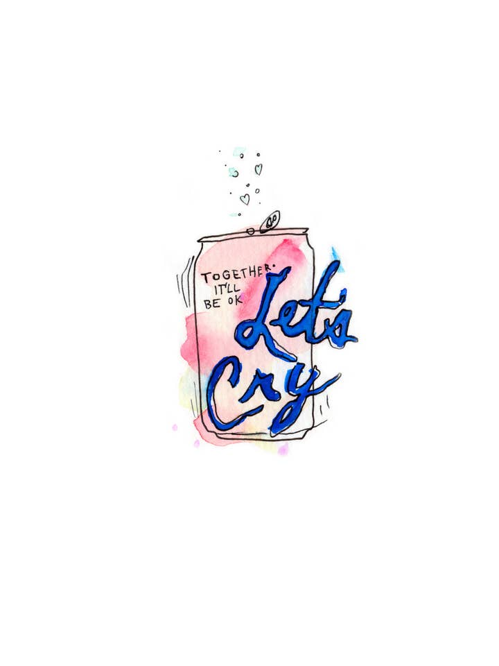 Let's Cry for wholesale by Ashley Eisenman Art