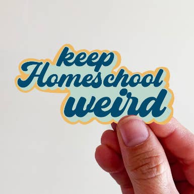 Keep Homeschool Weird Sticker for wholesale by Kingfolk Co