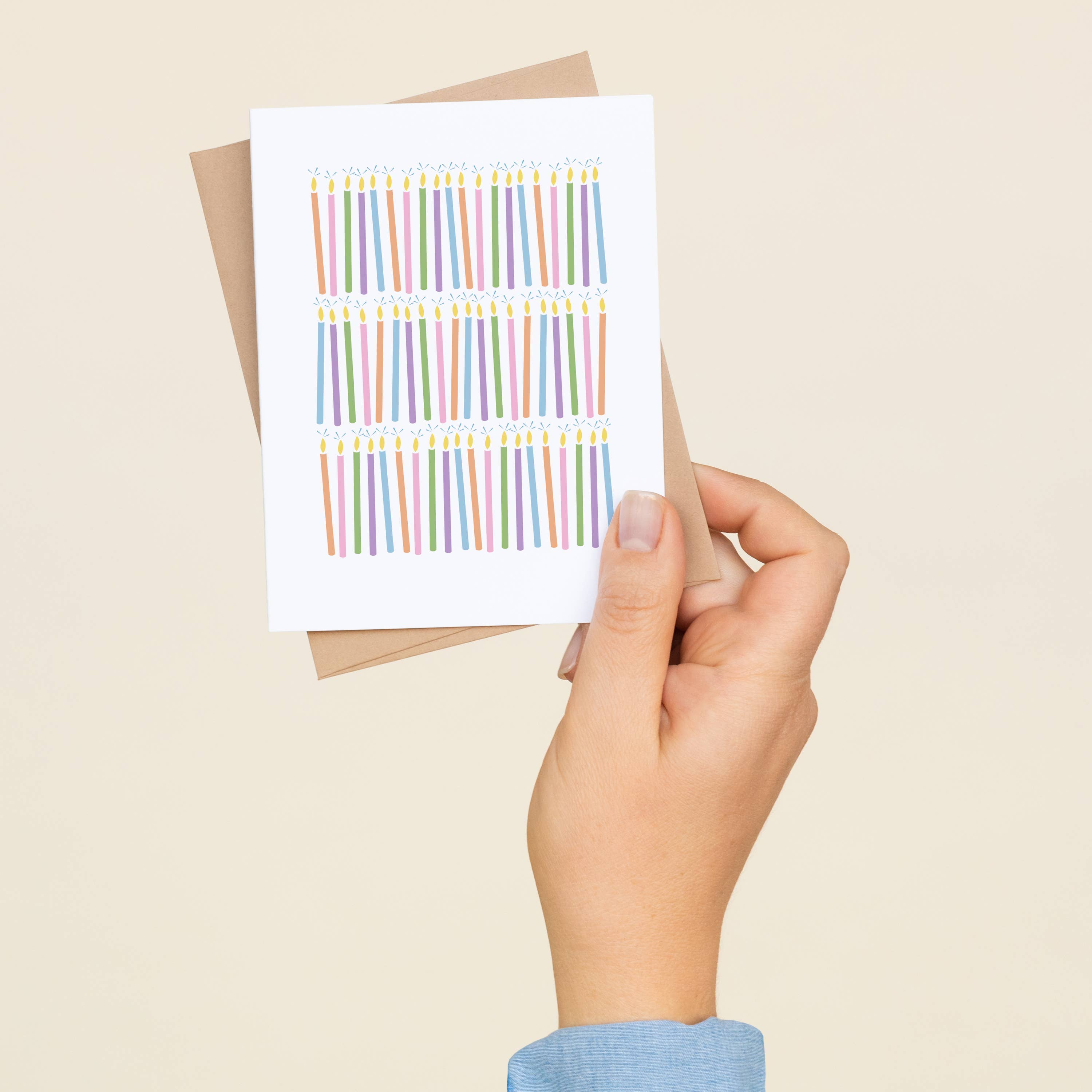 HAZELMADE® Tea Towels + Gifts - Wholesale Birthday Card - "Happy Birthday" Candles | Greeting Card0