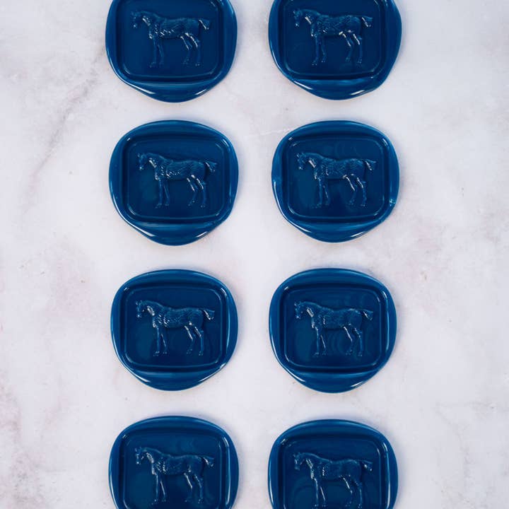 Danielle Demers Studio - Wholesale Sealing Wax - Standing Horse Wax Seals, Boxed Set of 8, Avail. in 9 colors6