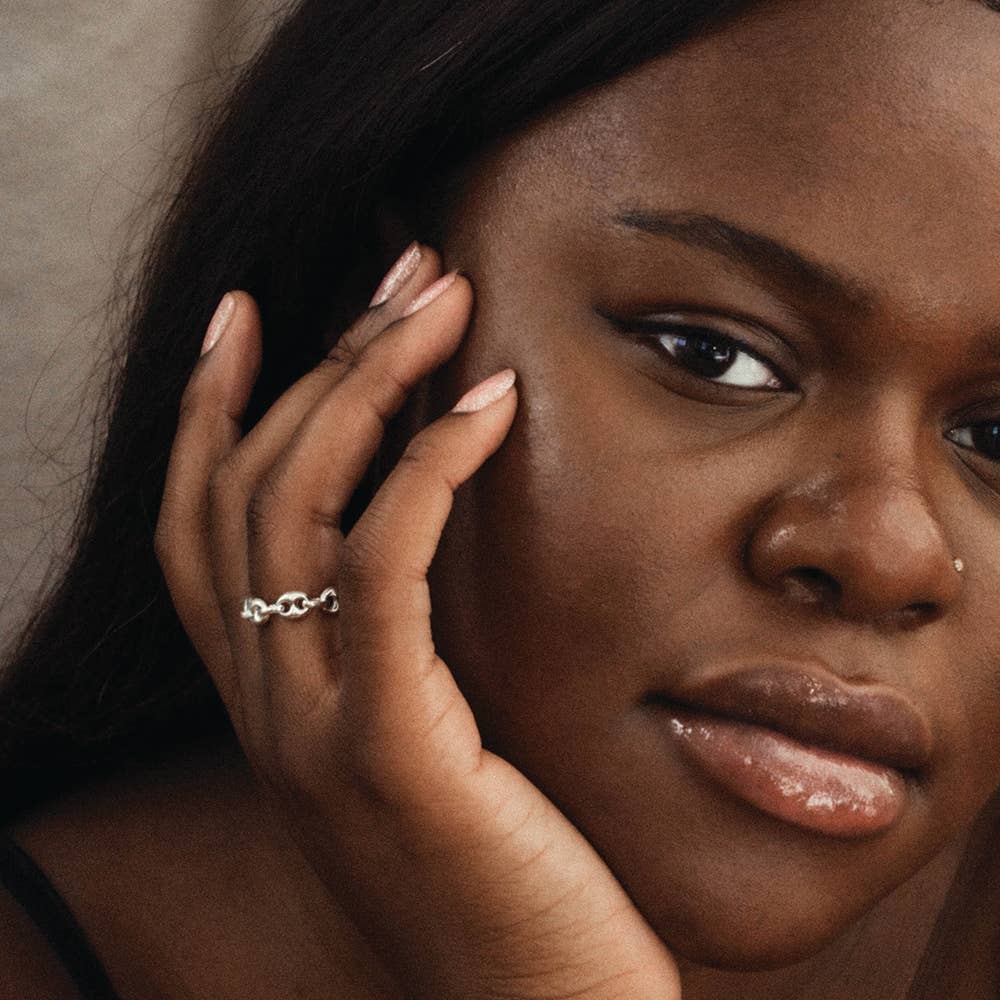 Aveta Studio - Vente Bagues chaînes - Bague Chaîne Brizo en Argent Sterling1