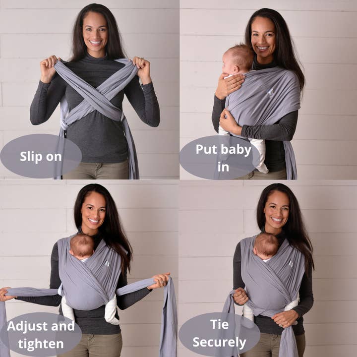 Lollie Wrap - Wholesale Baby wrap/sling - Gray Lollie Wrap3