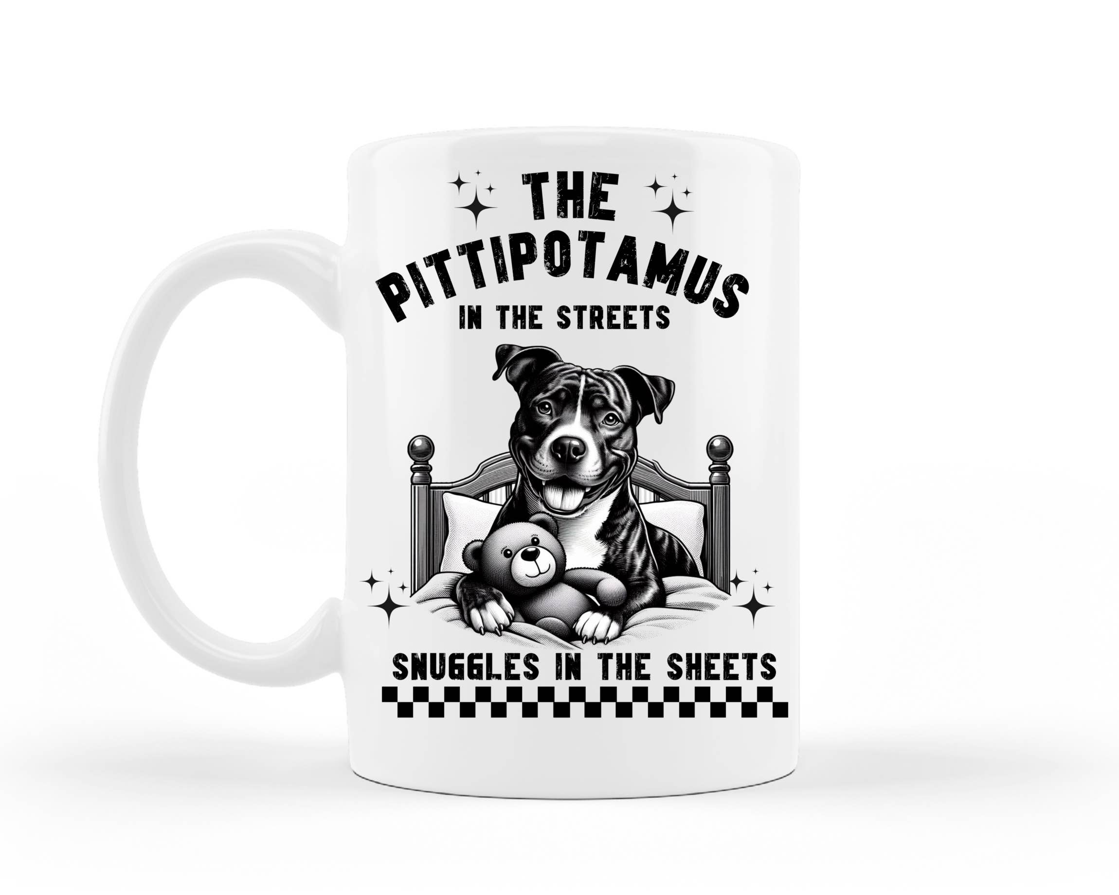 Ace the Pitmatian Co - Venta al por mayor Taza - Taza de café divertida de perro Pitbull1