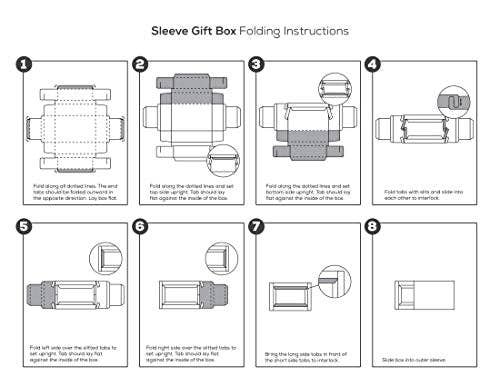 Hammont - Wholesale Gift Box - Clear PVC Sleeve DIY Sliding Brown Gift Box 6-Pack2