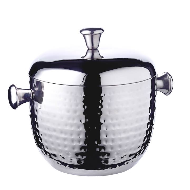 EDZARD - Wholesale Ice Bucket - Rico ice bucket (height 21 cm) with lid and insert, stainless steel