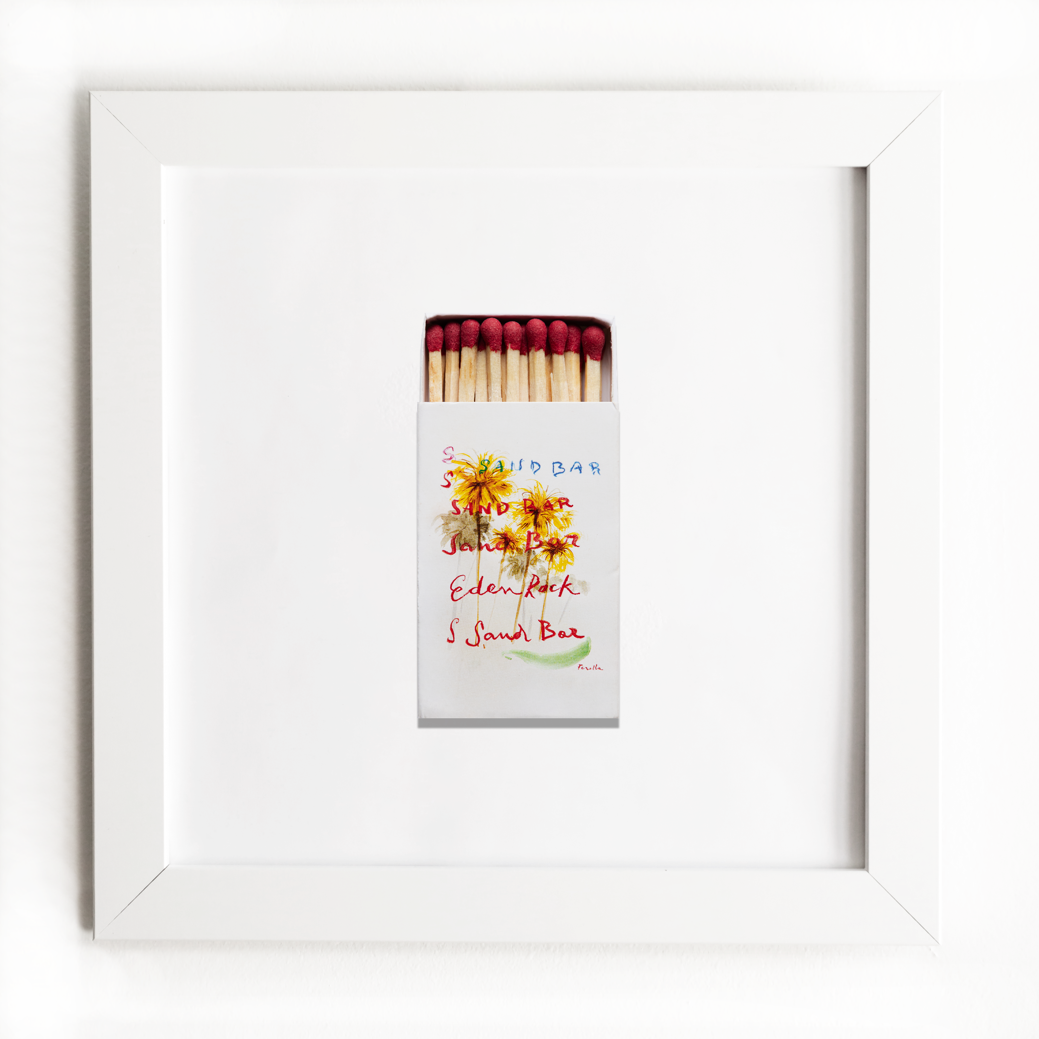 Match South - Vente Affiche d'art - Bar de Sable St. Barth (Devant)1