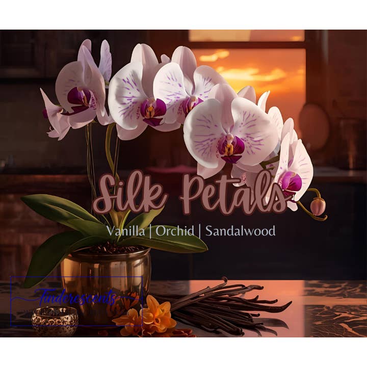 Tinderescents - Wholesale Jar/filled candle - Silk Petals Posh Soy Wax Candle