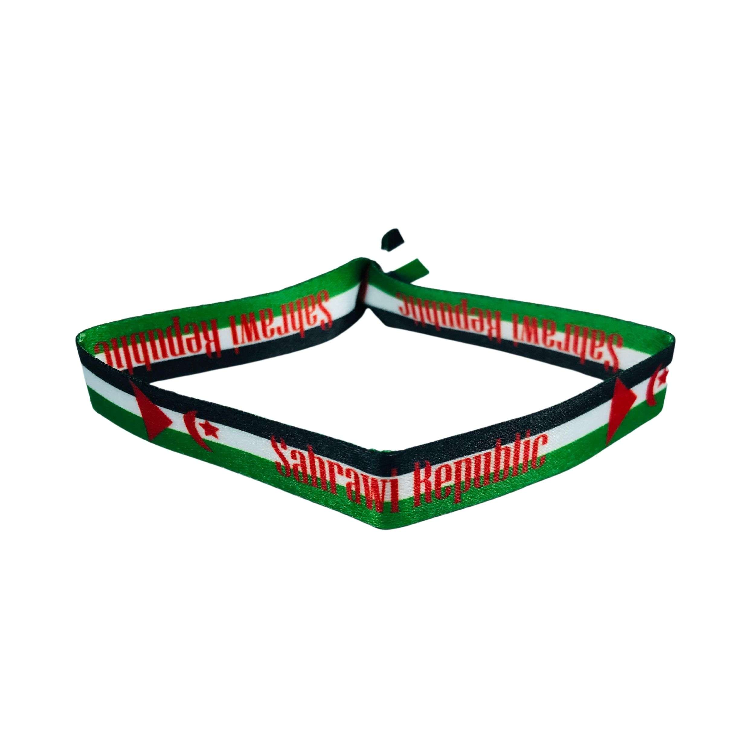 Astur Pins - Wholesale Woven/Braided Bracelet - Bracelet - Flag of Sahrawi Republic - P756