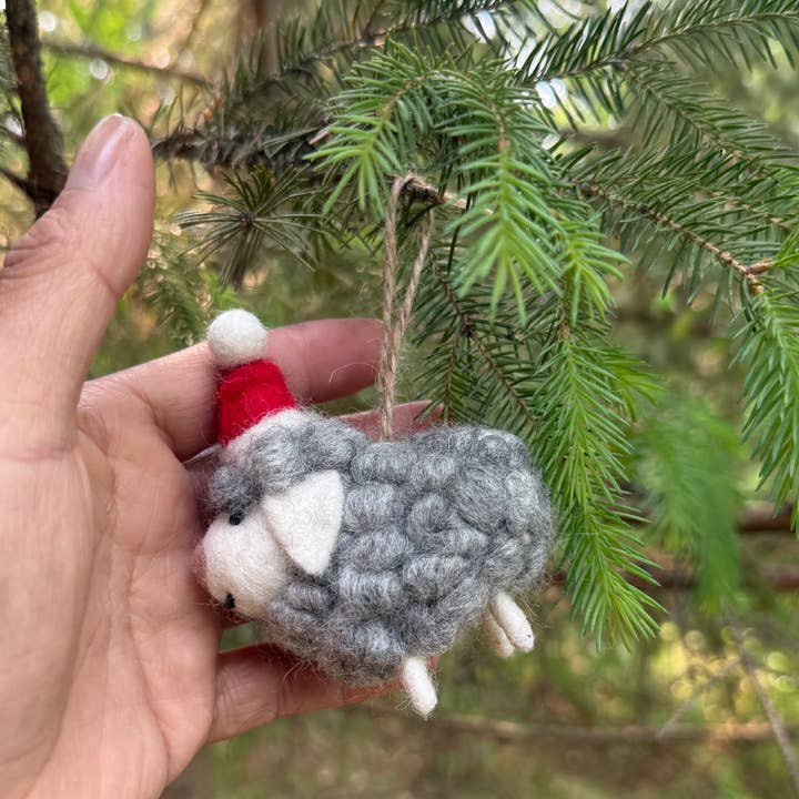 Lungta Imports - Wholesale Ornament - Hand-Felted Farm Animals Christmas Ornaments – Fair Trade 7