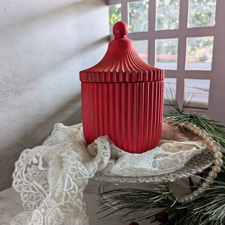 Zyndl - Wholesale Jar/Filled Candle - RED RIDING MOOD | Coconut Wax Candle | Frasier Fir and Apple