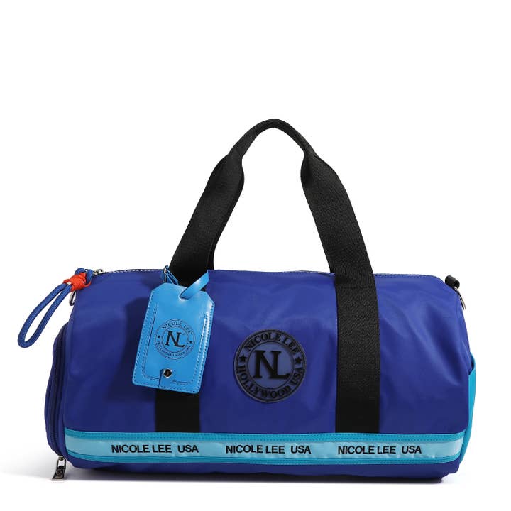 COLORBLOCK GYM DUFFEL for wholesale by Nicole Lee USA