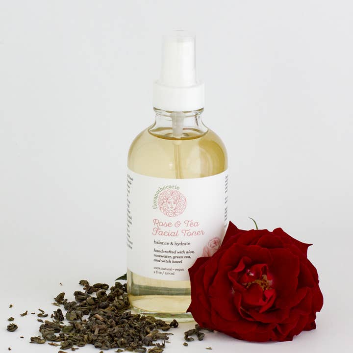 Rose & Tea Facial Toner for wholesale by florapothecarie