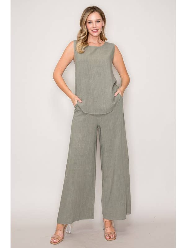 Chris & Carol Apparel - Venta al por mayor Pantalones - Mujer - 232133P-PANTALONES SÓLIDOS TEJIDOS10