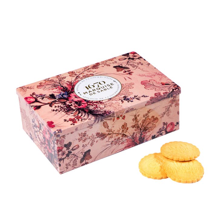 Kakblandning med naturell smörsmak, karamellbitar och choklad för wholesale av LA SABLESIENNE